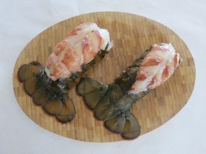 Baked Lobster with Mango Sauce - Lobster Tail 4