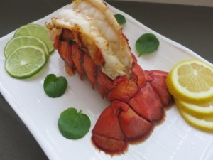 Baked Lobster with Mango Sauce - Lobster Tail 5