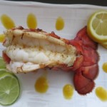 Baked Lobster with Mango Sauce – top