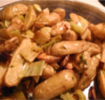 autumn gathering – roasted potatoes leeks